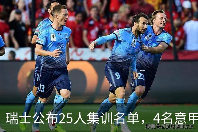 瑞士公布25人集训名单，4名意甲球员入选